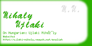 mihaly ujlaki business card